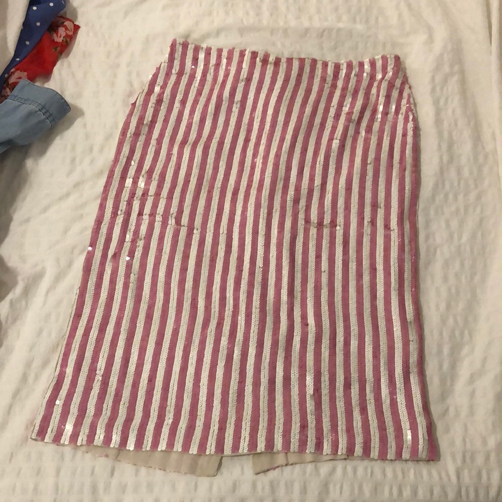 J. Crew Collection never worn sequin silk skirt
